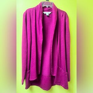 Gander Mountain Open Front Cardigan Sweater with Pockets Medium Weight Sz Small